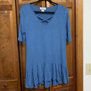Blue tunic perfect for spring